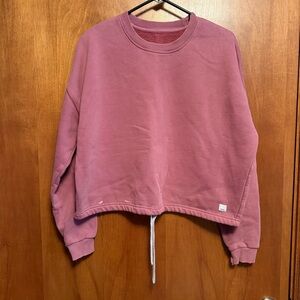 Vuori Crewneck Sweatshirt Pink Small Drawstring